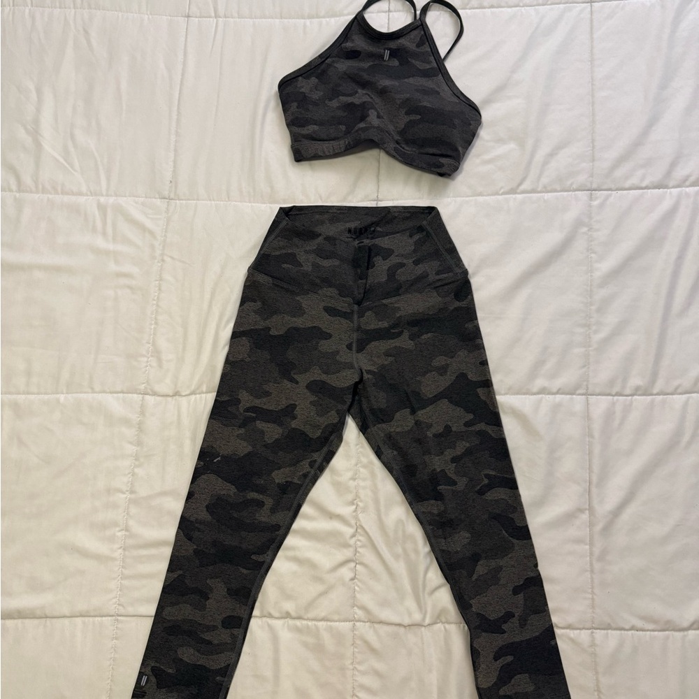 No Bull Women's Camouflage Leggings and Top Set Size Small